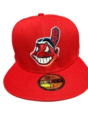 Red New Era 59FIFTY Fitted Cap with Embroidered Mascot